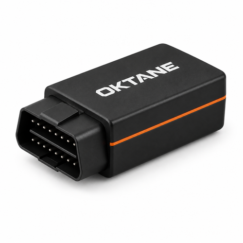 Oktane One plug-in OBD device for petrol and diesel cars (concept render)